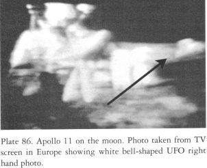 bellshaped saucer watching Apollo 11 Astronauts